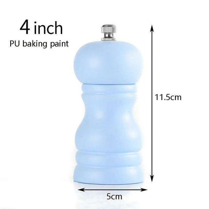 Elegant Solid Wood Adjustable Salt and Pepper Mill Set for Outdoor Dining