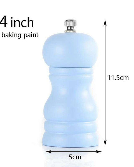 Elegant Solid Wood Adjustable Salt and Pepper Mill Set for Outdoor Dining