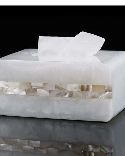Chic Coastal-Inspired Tissue Box Holder for Elegant Home and Hospitality Settings