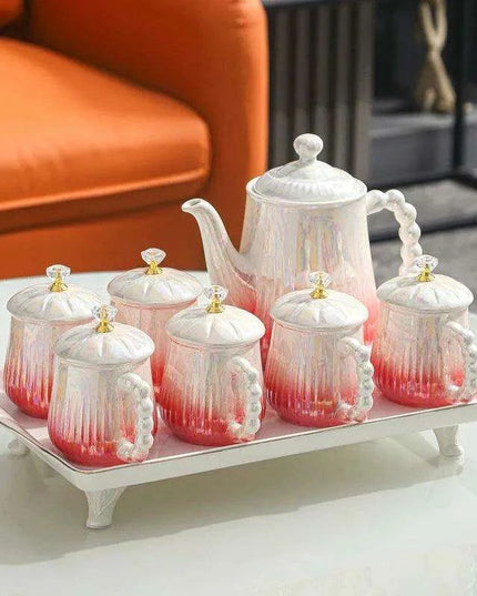 Sophisticated European Tea and Coffee Ceremony Set: Transform Your Tea Rituals with Timeless Charm