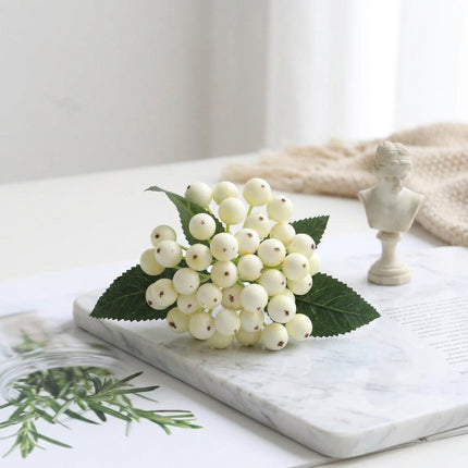 KECTTIO American Pastoral Artificial Berry Christmas Flower Arrangemen