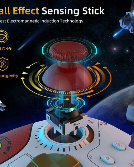 Ultimate Multi-Platform Wireless Gaming Controller: Precision Hall Effect Joystick, NFC Amiibo Support & Customizable Features