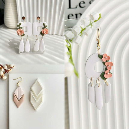 Creative Geometric Polymer Clay Cutters for Unique Earring Creations