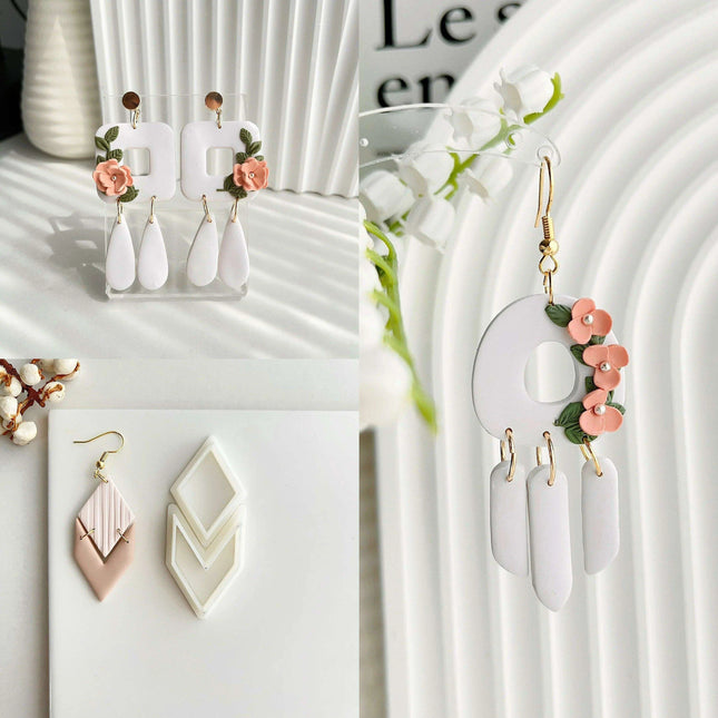 Creative Geometric Polymer Clay Cutters for Unique Earring Creations