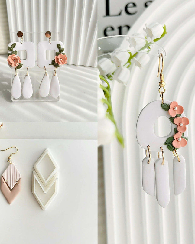 Creative Geometric Polymer Clay Cutters for Unique Earring Creations