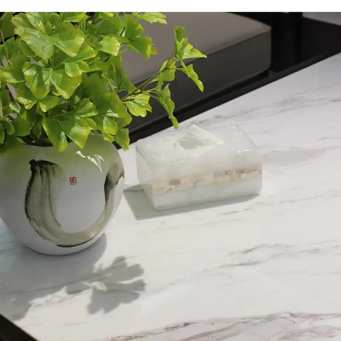 Elegant Shell Tissue Box Cover for Living Room, Restaurant, and Hotel Decor