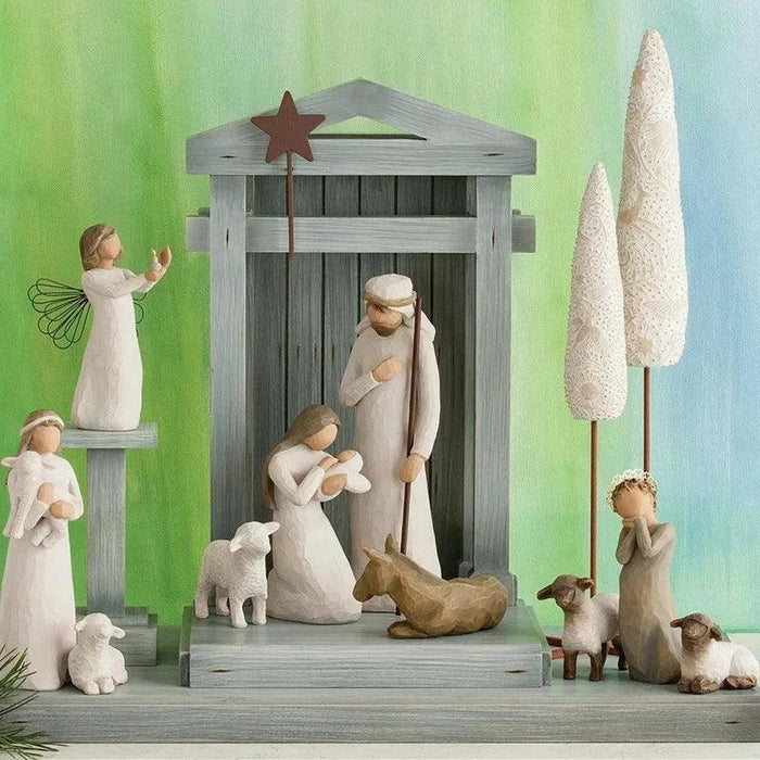 Handcrafted Jesus Christmas Character Sculpture Collection - Unique Holiday Gift by Zan Pognaro