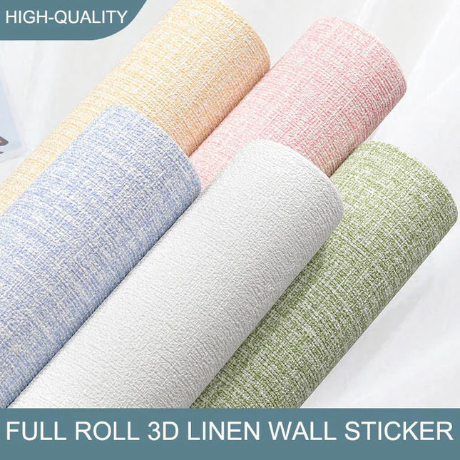 3D Foam Self-Adhesive Wallpaper — 50cm Wide, Waterproof, Peel & Stick