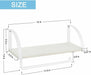 Rustic Wall-Mounted Organizer with Towel Rack and Shelf Storage