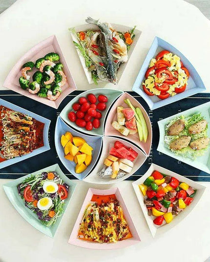 Eco-Conscious 12-Piece Large Wheat Straw Dinnerware Set with Sturdy Plates