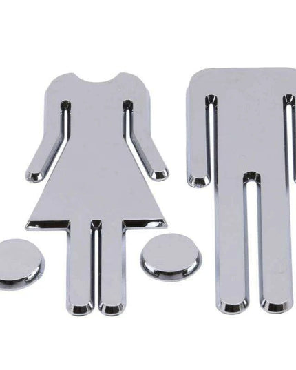 Chic Unisex Restroom Signage for Modern Bathroom Decor