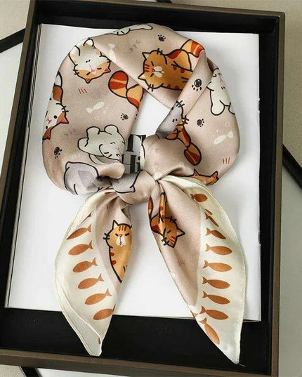 Chic Toddler Elegance: Luxurious 70x70cm Silk Scarf for Ages 6 Months to 4 Years