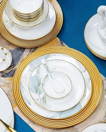 Sophisticated White Ceramic Dining Essentials Set