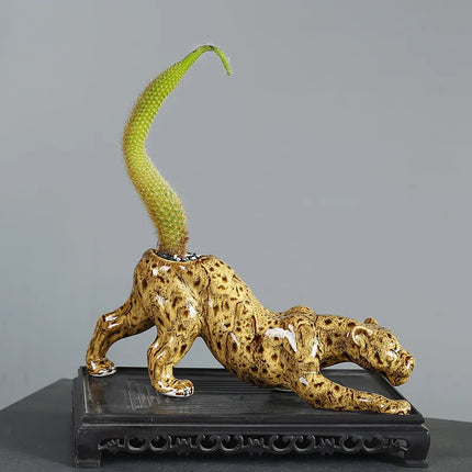 Ceramic Flower Pots Artificial Animals Leopard Cheetah Cartoon Animals Flower Vase Tail Flowerpot Plants Garden Accessories ceramic-flower-pots-artificial-animals-leopard-cheetah-cartoon-animals-flower-vase-tail-flowerpot-plants-garden-accessories