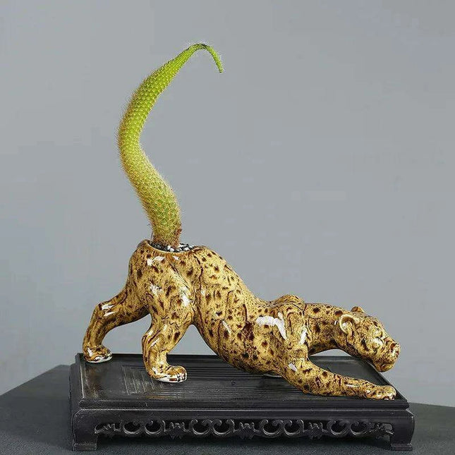 Playful Animal-Inspired Ceramic Planters for a Whimsical Garden Experience