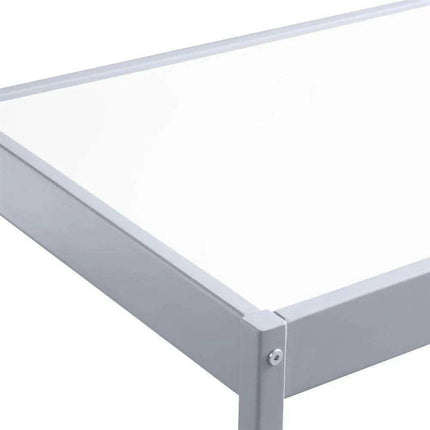 Stylish Gray and White Children’s Table and Chair Set - Perfect for Homeschooling Environments