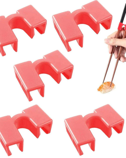 Set of 5 Easy-to-Use Reusable Chopstick Training Helpers - Perfect for Mastering Dining Skills