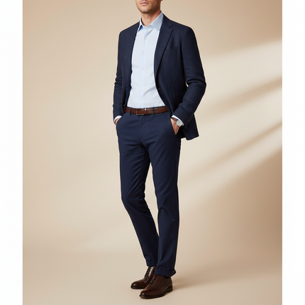 French Cuff Striped Dress Shirt — Slim Fit, Long Sleeve