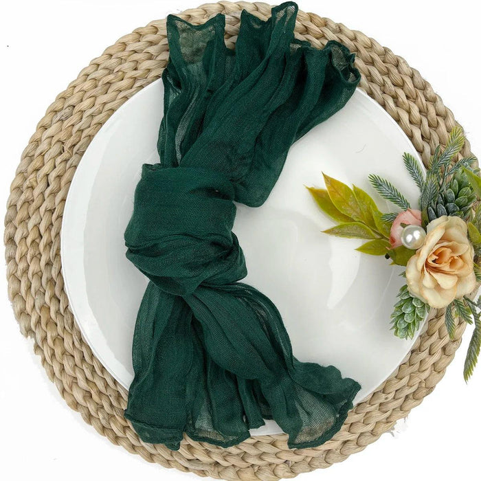 Luxurious 100-Count Gauze Cloth Napkin Set - 19.7 x 19.7 Inch Table Decor