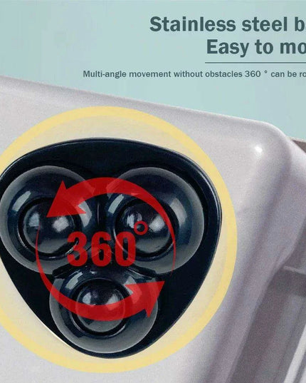 Set of 4 Silent 360° Swivel Wheels for Effortless Mobility of Kitchen Appliances and Trash Bins