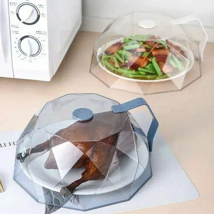 Ultimate Microwave Protection: Diamond Cut Cover for Mess-Free Heating