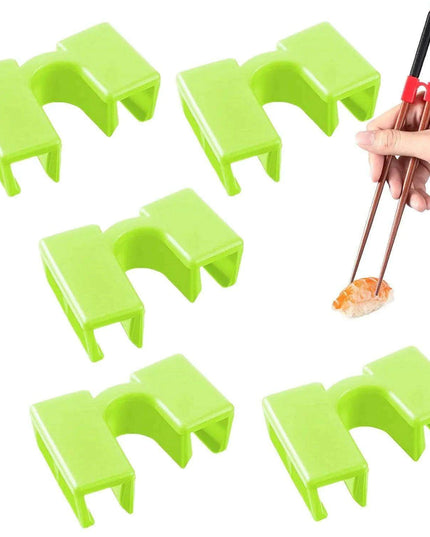 Set of 5 Easy-to-Use Reusable Chopstick Training Helpers - Perfect for Mastering Dining Skills