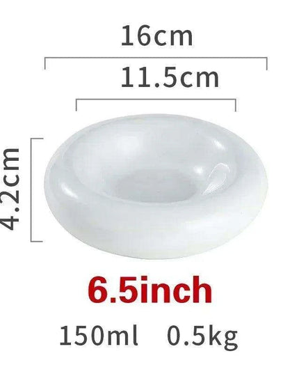 Artisan Japanese Ceramic Dinner Plates Set with Unique Artistic Patterns for Gourmet Dining