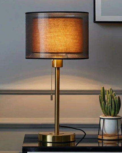 Elegant Gold Table Lamp for Nordic-Inspired Bedrooms