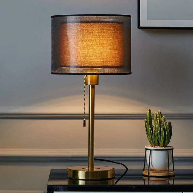 Elegant Gold Table Lamp for Nordic-Inspired Bedrooms