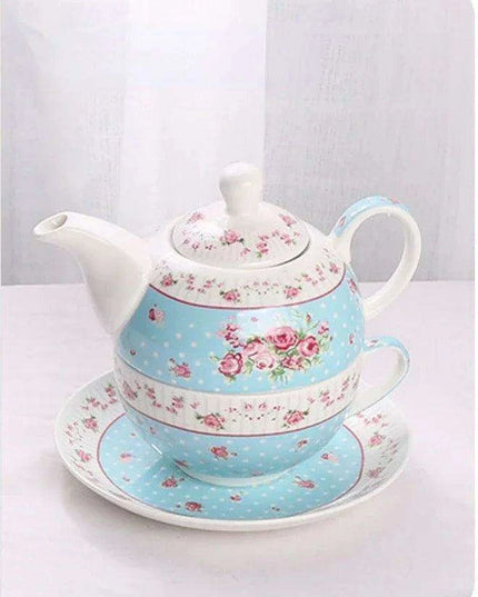 Elegant Floral Porcelain Tea Set for the Sophisticated Tea Connoisseur