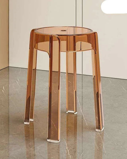 Sleek Transparent Folding Stool for Contemporary Interiors