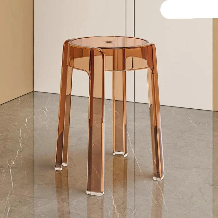 Sleek Transparent Folding Stool for Contemporary Interiors