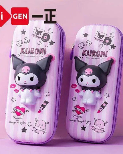 Kuromi & Cinnamoroll Anime-Inspired Pencil Case - Stylish and Functional Stationery Organizer