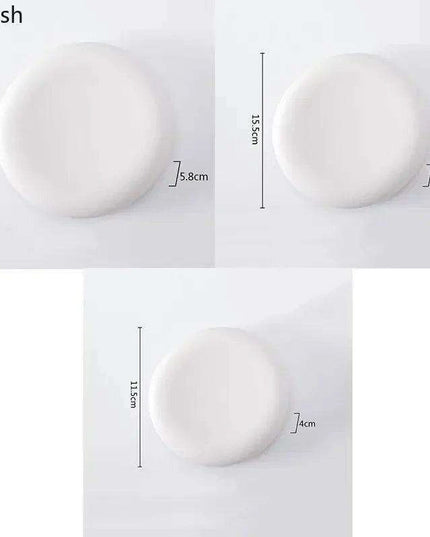 Elegant Multi-Purpose Ceramic Plates for Steak, Sushi, Desserts, and Snacks