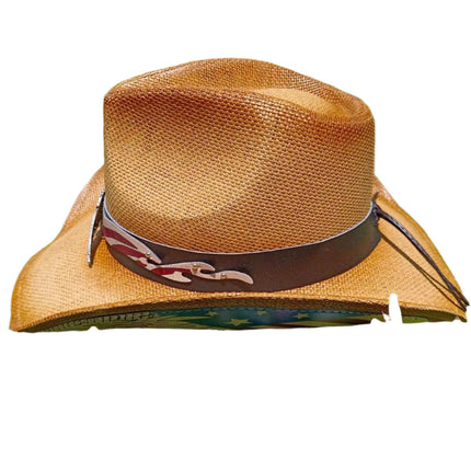 Vintage-Inspired Thick Straw Cowboy Hat