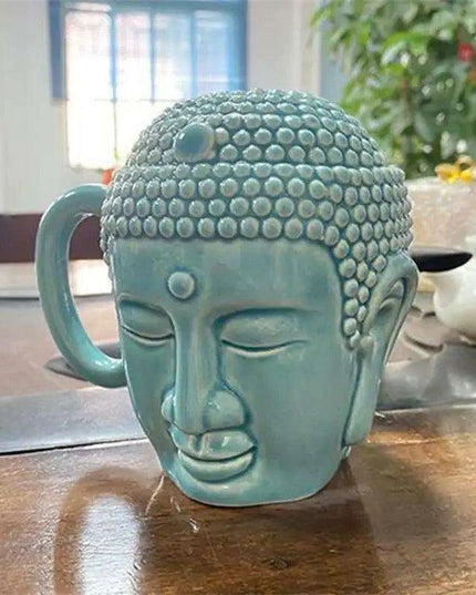 Serene Buddha Ceramic Mug - Artistic Cup for Tranquil Moments at Home and Work