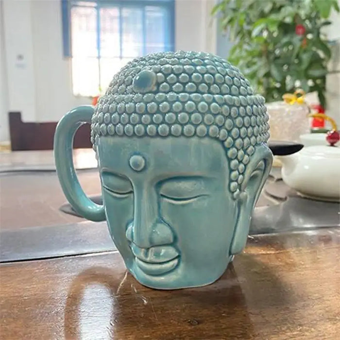 Buddha Serenity Mug - Artistic Zen Cup for Stylish Home and Office Decor