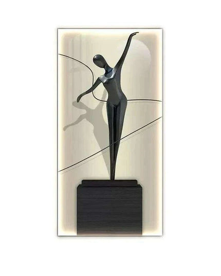 Contemporary Crystal-Embellished LED Wall Light - Artistic Home Illumination Decor