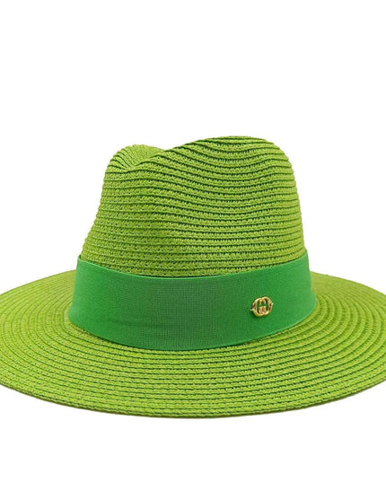 Chic Macaron White Straw Hat for Summer Travel - Essential Sun Protection for Beach Days 2023