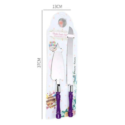 Ergonomic Stainless Steel Knife Set for Bread Cutting and Cake Decoration