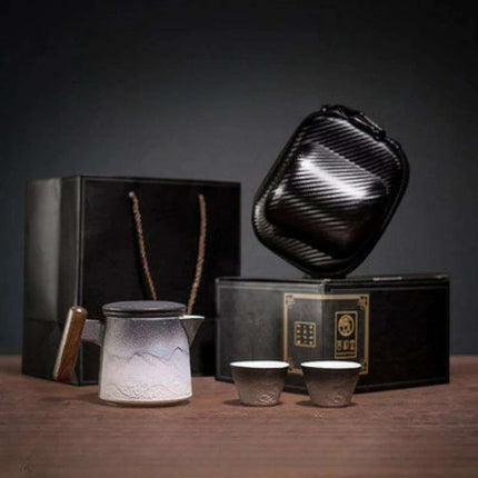 Chic Gradient Travel Tea Set - Perfect for Outdoor Enthusiasts