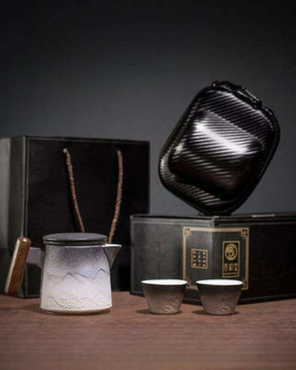 Chic Gradient Travel Tea Set - Perfect for Outdoor Enthusiasts