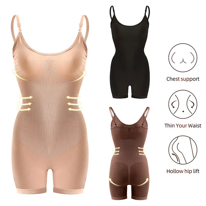 Sculpting Colombianas Corset Shapewear: Seamless Bodysuit for Slimming and Butt Lifting