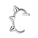 Chic Non-Pierced Stainless Steel Hoop Ring: Versatile Jewelry for Nose, Lip, and Septum