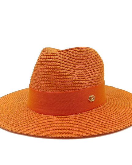 Chic Macaron White Straw Hat for Summer Travel - Essential Sun Protection for Beach Days 2023