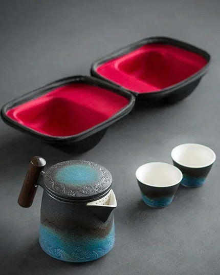 Chic Gradient Travel Tea Set - Perfect for Outdoor Enthusiasts