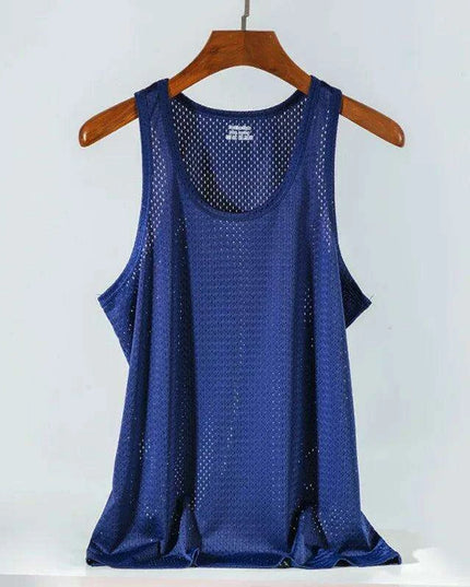 Men's Slim Fit Summer Muscle Tank Top - Quick-Drying Sleeveless Vest for Bodybuilding