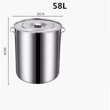 Versatile Stainless Steel Cooking Pot Set with Handle for Easy Transport