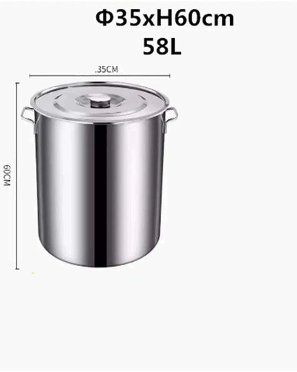 Versatile Stainless Steel Cooking Pot Set with Handle for Easy Transport