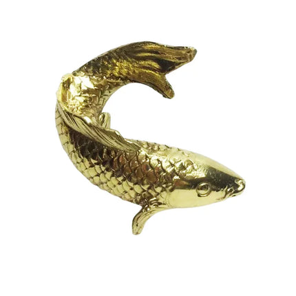 Brass Koi Fish Creative Modern Home Room Decorations Trinkets Indoor D